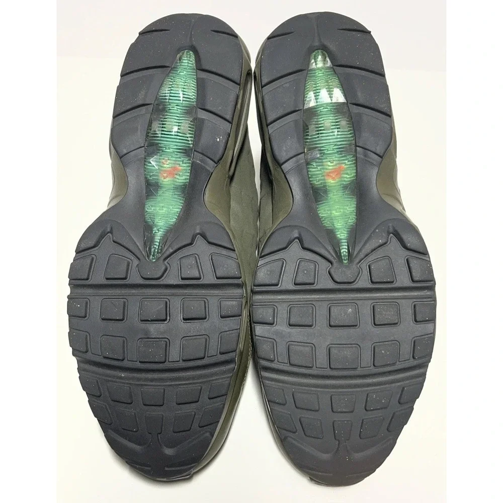 Nike Air Max 95 Sneaker Boot Dark Loden Cargo Khaki Crimson 806809-300 Men's 13